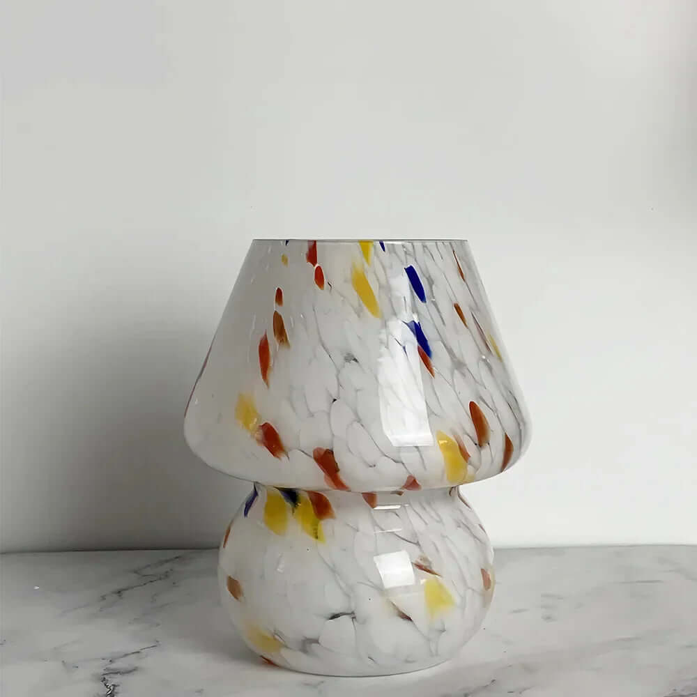 Zelara Pilzlampe aus Glas