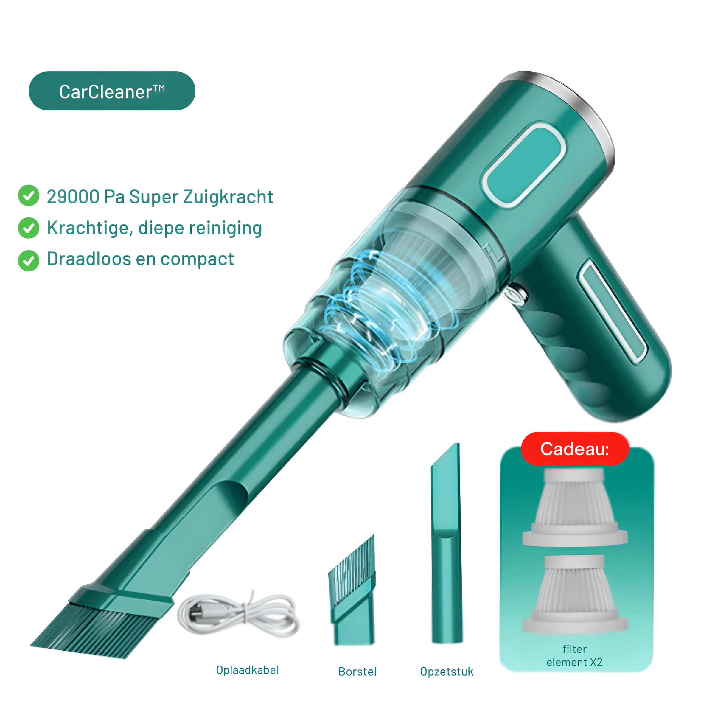 PowerCleaner – Kabelloser Auto-Staubsauger