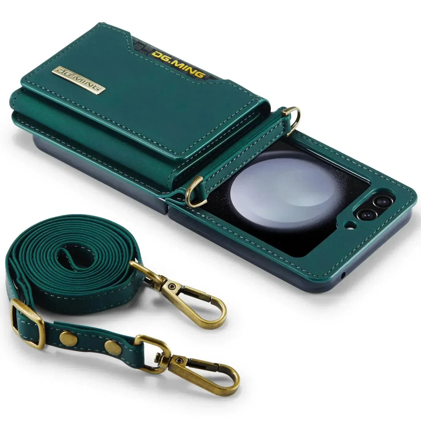 Crossbody Samsung Z Flip Leder Geldbörse Hülle