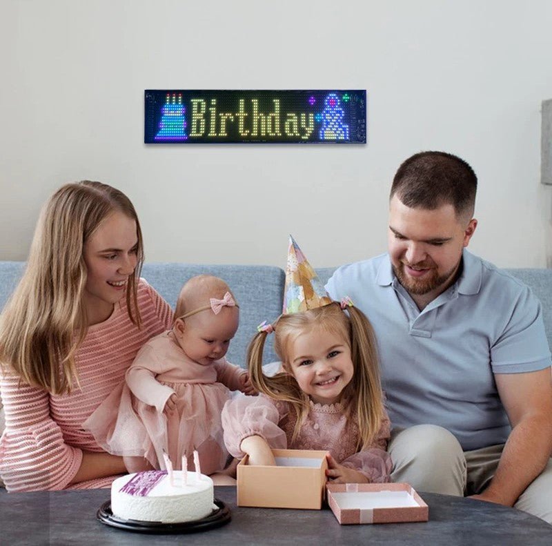 Anpassbares RGB LED Auto-Schild – Programmierbares Bluetooth Matrix-Pixel-Panel für dynamische Animation und flexible Displaybeleuchtung