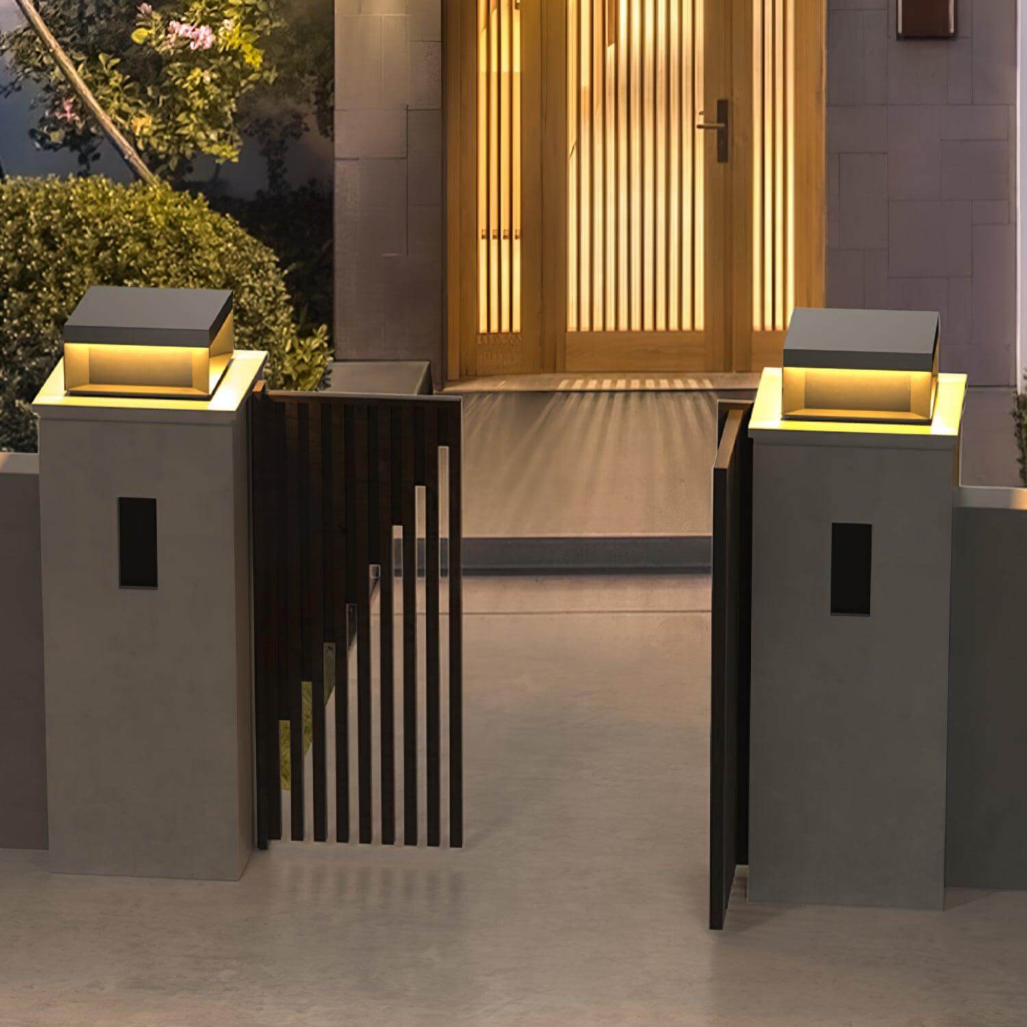 Solar-Außenpfostenleuchte - wetterfest