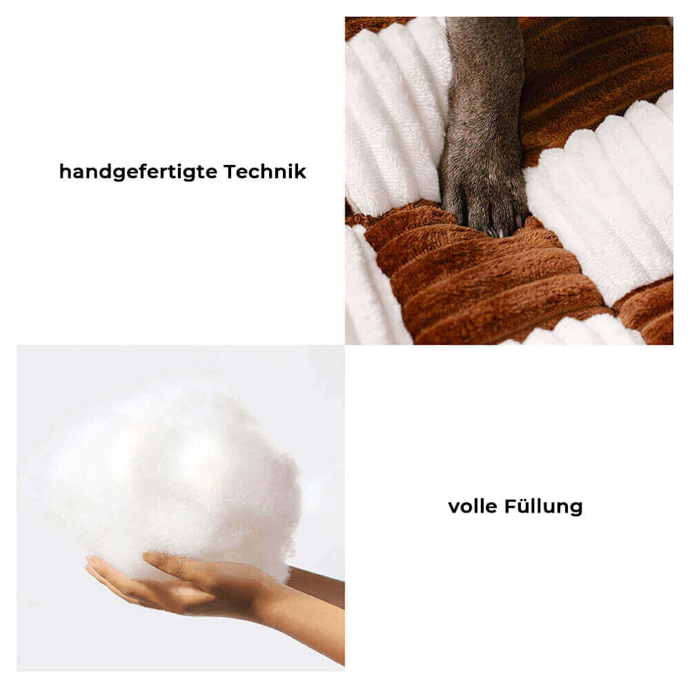 Orthopädisches Hundebett XXL mit hoher Rückenlehne