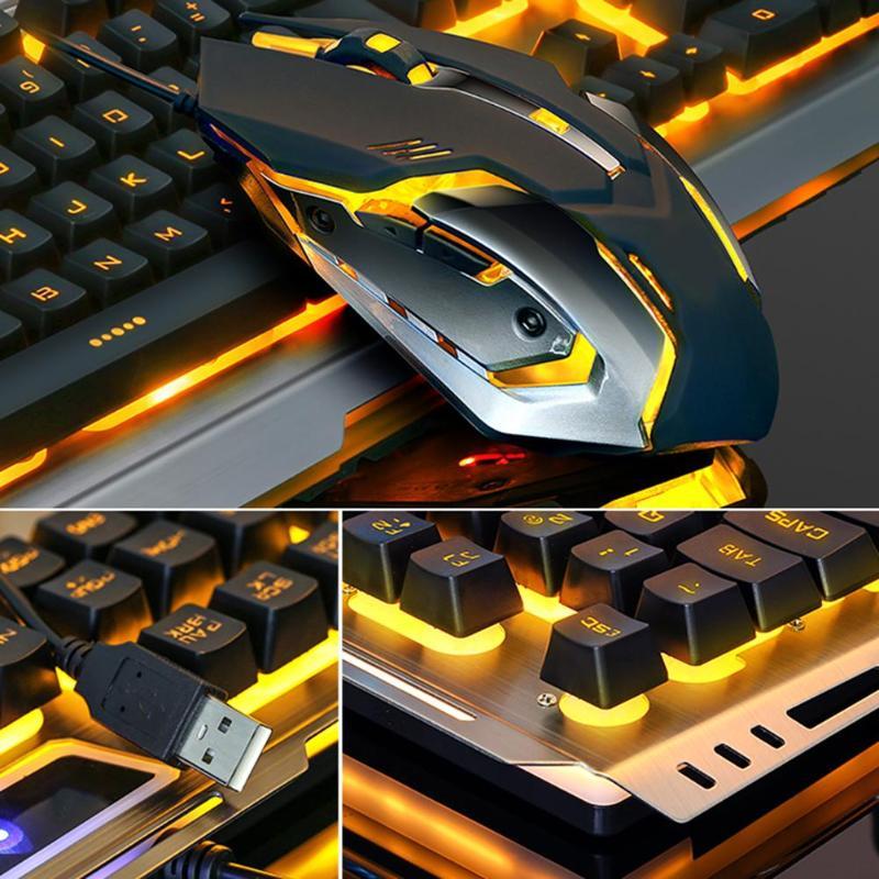 Ninja Dragons Wolfram Gold Metalrahmen Gaming Tastatur und Maus Set – Premium Gaming-Erlebnis