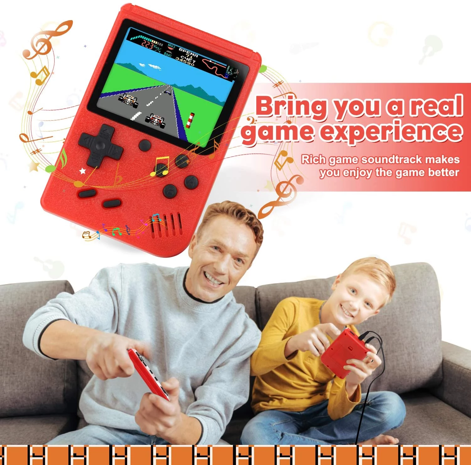 3,0 Zoll Retro Tragbare Mini Handheld Spielkonsole