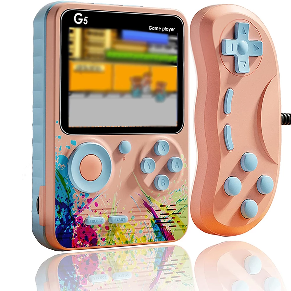 Handheld-Spielkonsole – 3,0-Zoll-HD, 500 vorinstallierte Spiele, 2-Spieler-Unterstützung