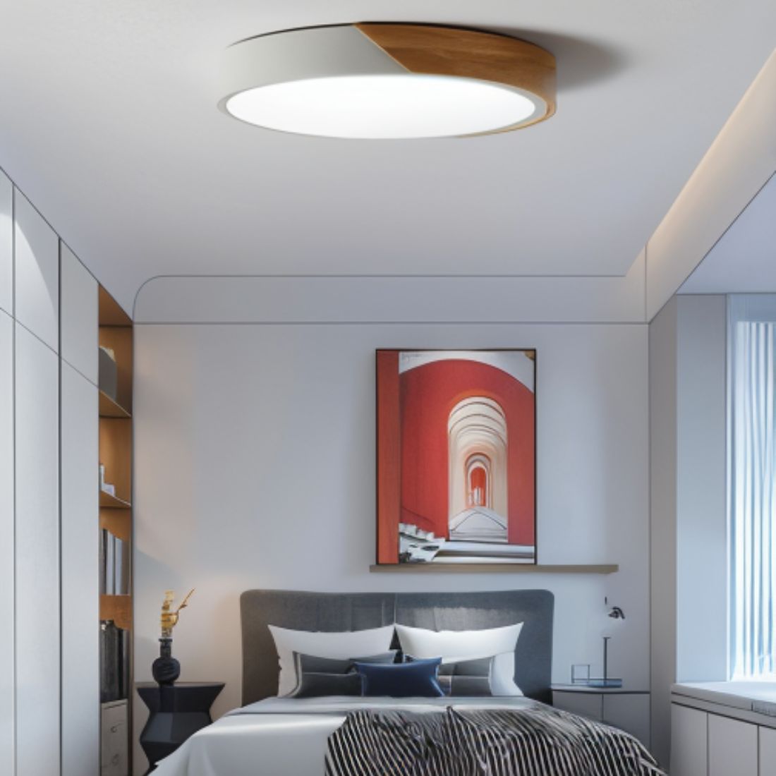 Moderne LED Deckenleuchte - Minimalistische Beleuchtung für dein Interieur