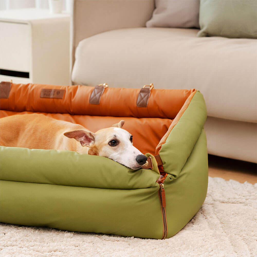 Kunstleder Hunde Autositz Bett - Komfort & Sicherheit