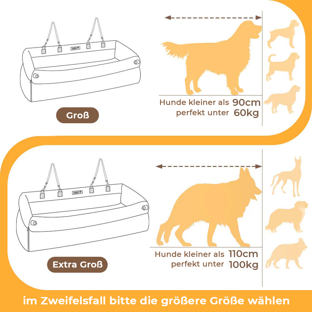 Kunstleder Hunde Autositz Bett - Komfort & Sicherheit