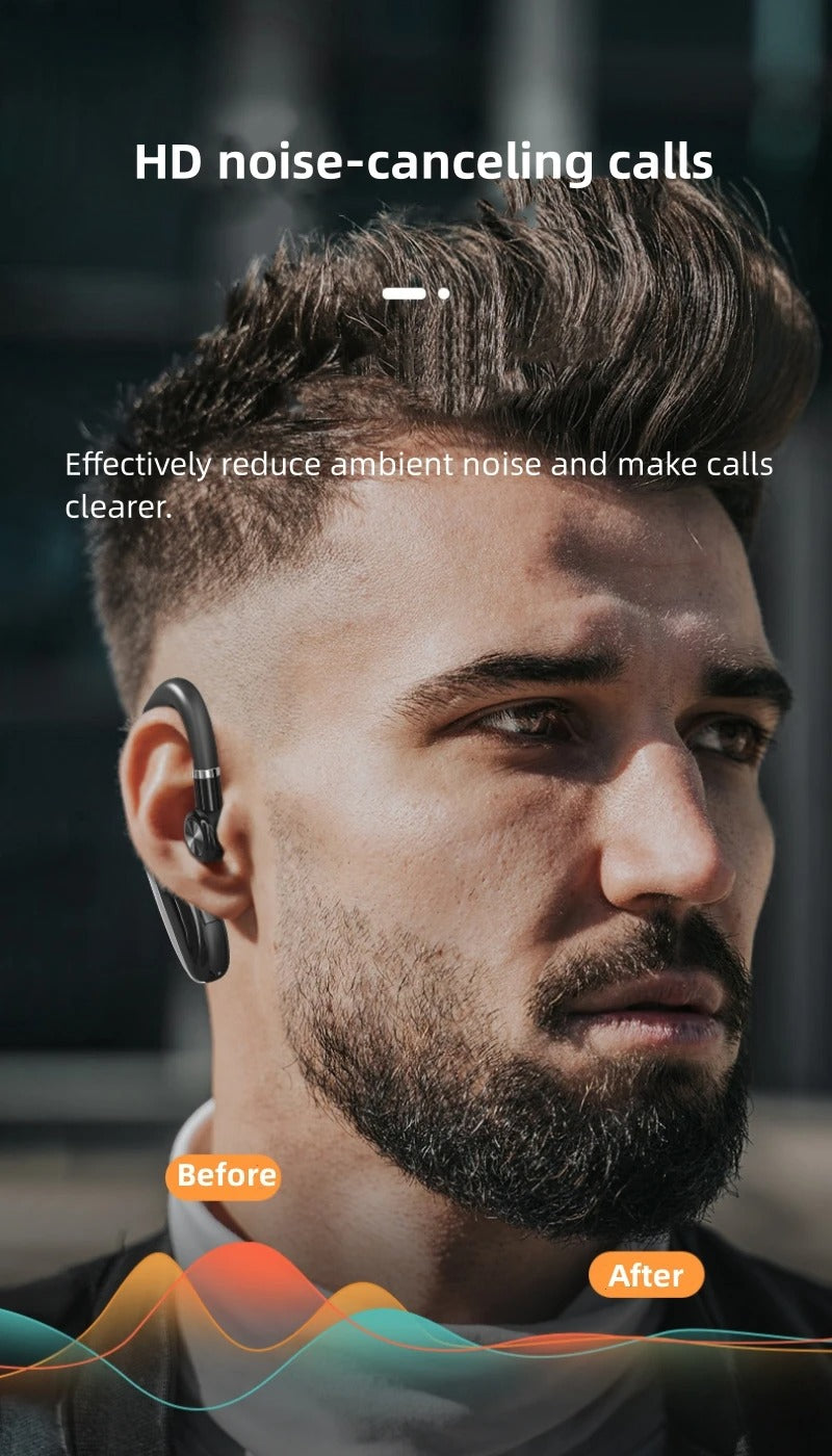 Hochwertige Bluetooth Kopfhörer: Drahtlose Ohrhörer mit Ohrhaken, Bluetooth 5.0, Mikrofon – 40 Std. Laufzeit, ideal für Fitness, Fahrradfahren, Sport | Kompatibel mit Apple iPhone 15/14/13/12/11 Pro Max Plus Mini, Android, Samsung | Limitierte Auflage