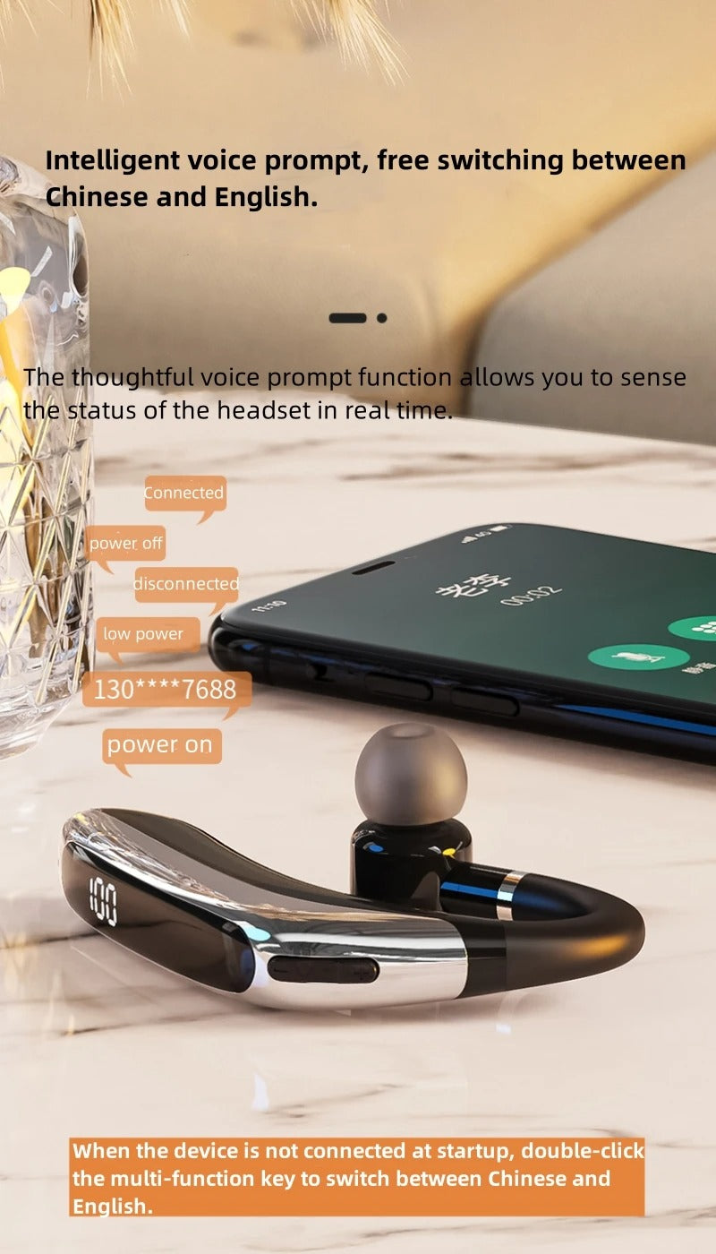 Hochwertige Bluetooth Kopfhörer: Drahtlose Ohrhörer mit Ohrhaken, Bluetooth 5.0, Mikrofon – 40 Std. Laufzeit, ideal für Fitness, Fahrradfahren, Sport | Kompatibel mit Apple iPhone 15/14/13/12/11 Pro Max Plus Mini, Android, Samsung | Limitierte Auflage