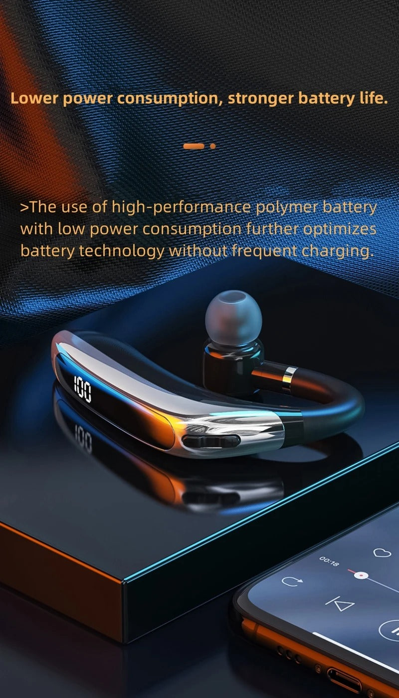 Hochwertige Bluetooth Kopfhörer: Drahtlose Ohrhörer mit Ohrhaken, Bluetooth 5.0, Mikrofon – 40 Std. Laufzeit, ideal für Fitness, Fahrradfahren, Sport | Kompatibel mit Apple iPhone 15/14/13/12/11 Pro Max Plus Mini, Android, Samsung | Limitierte Auflage