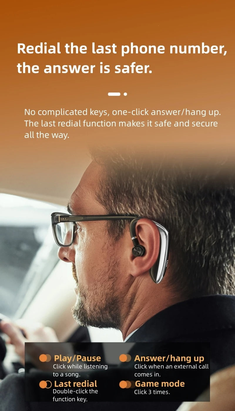 Hochwertige Bluetooth Kopfhörer: Drahtlose Ohrhörer mit Ohrhaken, Bluetooth 5.0, Mikrofon – 40 Std. Laufzeit, ideal für Fitness, Fahrradfahren, Sport | Kompatibel mit Apple iPhone 15/14/13/12/11 Pro Max Plus Mini, Android, Samsung | Limitierte Auflage