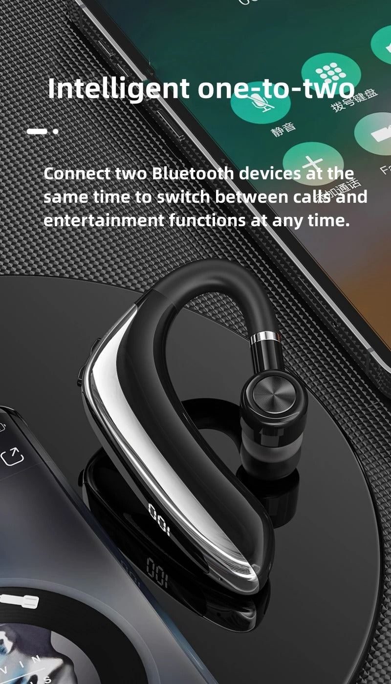 Hochwertige Bluetooth Kopfhörer: Drahtlose Ohrhörer mit Ohrhaken, Bluetooth 5.0, Mikrofon – 40 Std. Laufzeit, ideal für Fitness, Fahrradfahren, Sport | Kompatibel mit Apple iPhone 15/14/13/12/11 Pro Max Plus Mini, Android, Samsung | Limitierte Auflage