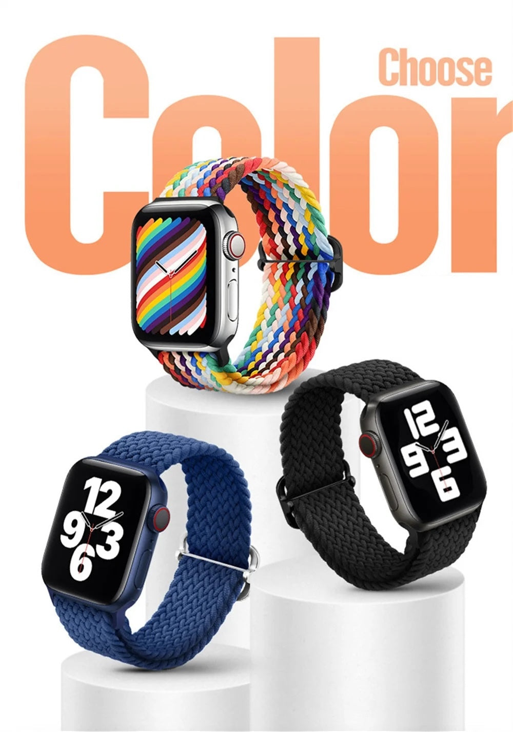 Geflochtenes Nylon-Loop-Band für die Apple Watch