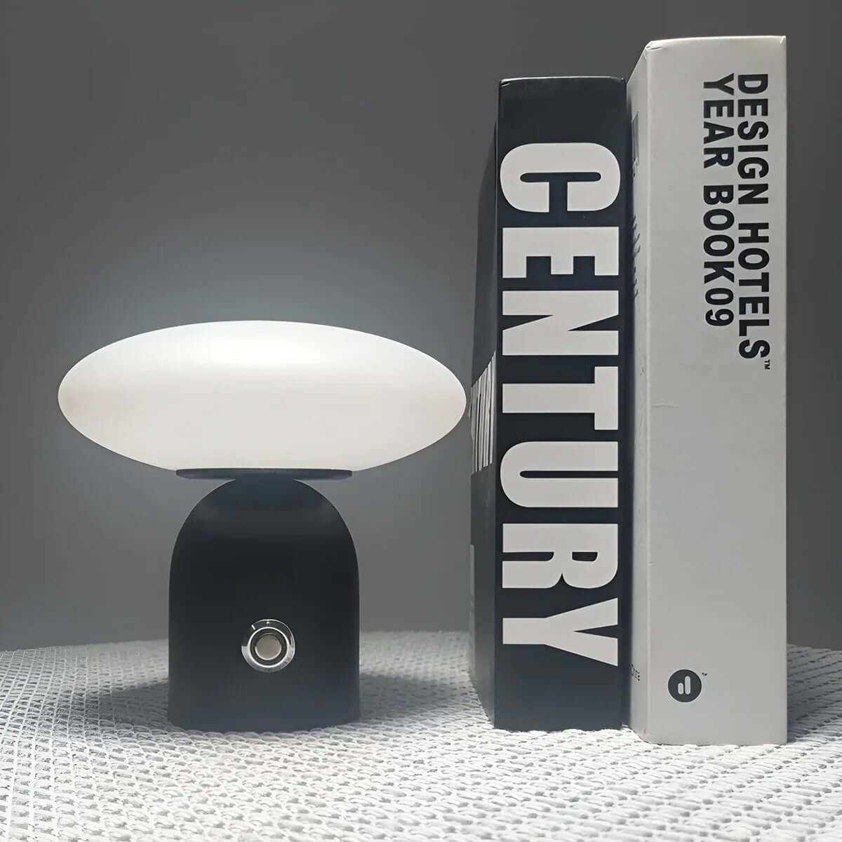 Skandinavische LED Tischlampe Pilz Design Akku Nordic