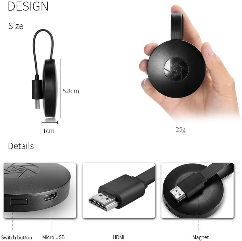 Chromecast Video-Streamer 1080p | HD-Multi-Plattform-Streaming