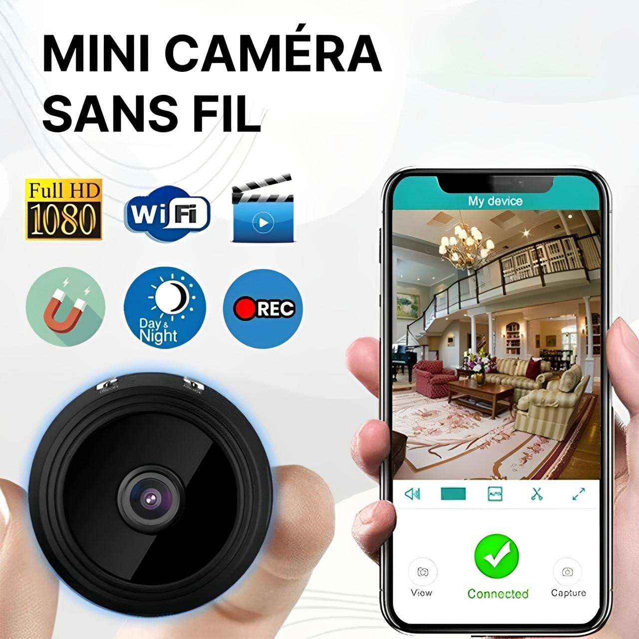 Mini Überwachungskamera Magnetisch Drahtlos 1080p HD