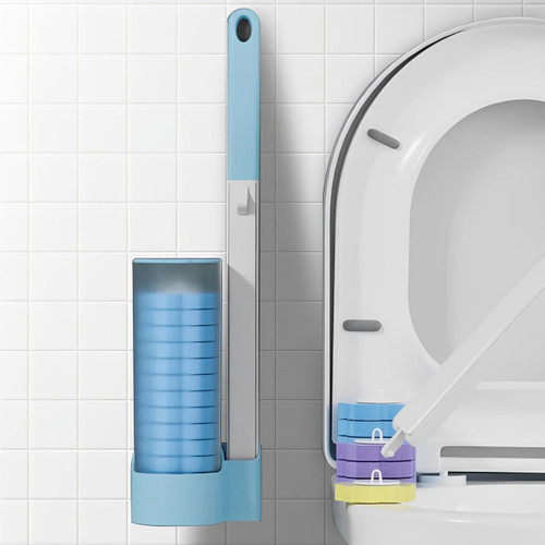 Toiletten- und WC-Bürsten effektiv mit Einweg-Schwämmen