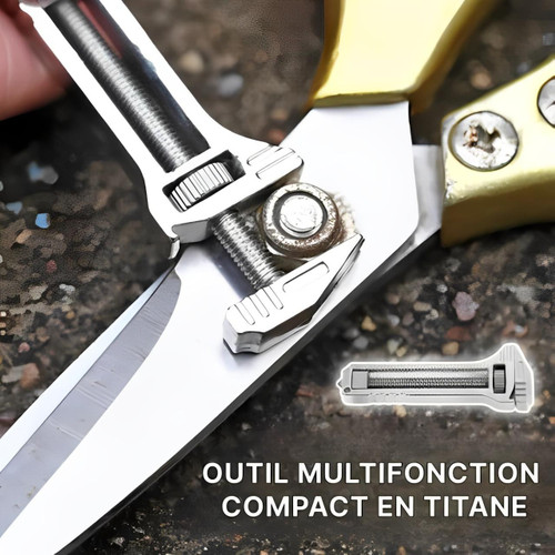 Kompakte Multifunktionswerkzeug aus Titan