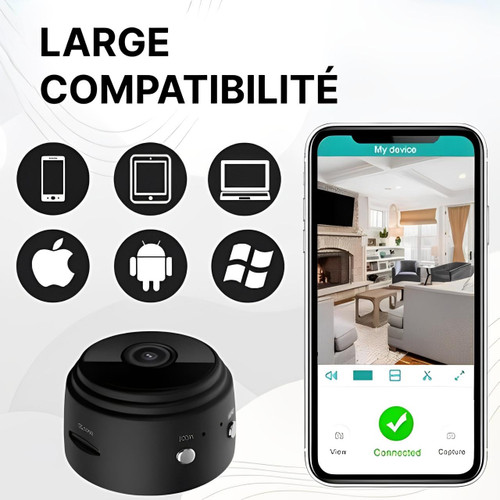 Mini Überwachungskamera Magnetisch Drahtlos 1080p HD