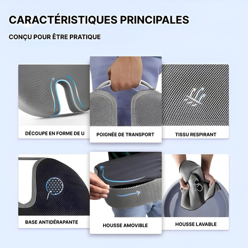 Ergonomisches Kissen für Stuhl und Autositz