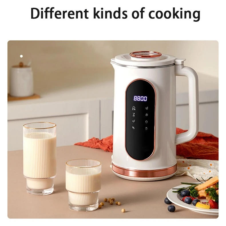 Nussmilchbereiter mit 12 Programmen, 1,5L Edelstahl, Touchscreen & automatischer Reinigung