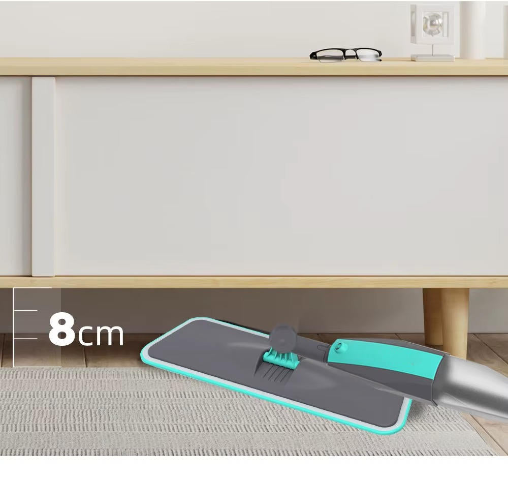 Spray Mop mit 360° Rotation, 300 ml Tank und Mikrofaserpads für alle Böden