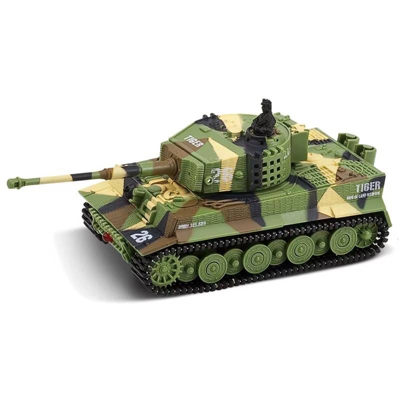 RC Panzer 1:72 mit 360° Turm, Sound & Rückstoß – Realistisches Militärmodell