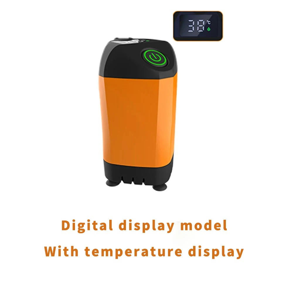 Tragbare Campingdusche mit digitaler Temperaturanzeige, Kupfermotor & IPX7 Wasserschutz