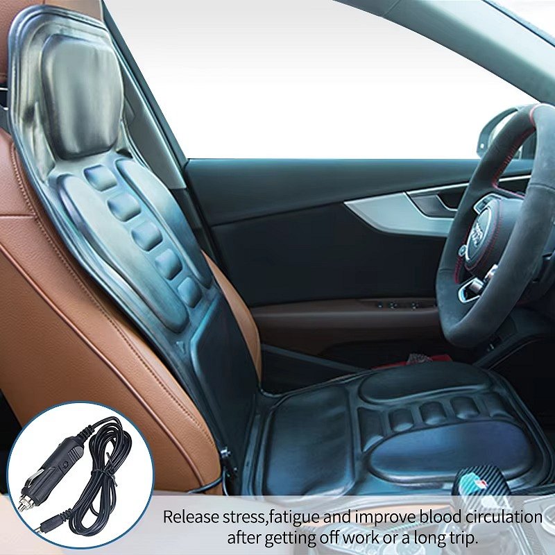 Shiatsu Rückenmassagegerät mit Wärme 9-Zonen Vibrationsmassage Tragbar Auto Büro