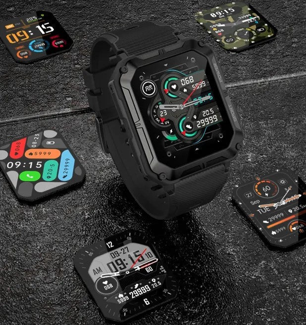 Harte Smart Sportuhr – Hut langlebige Herrenwatch mit Funktionen