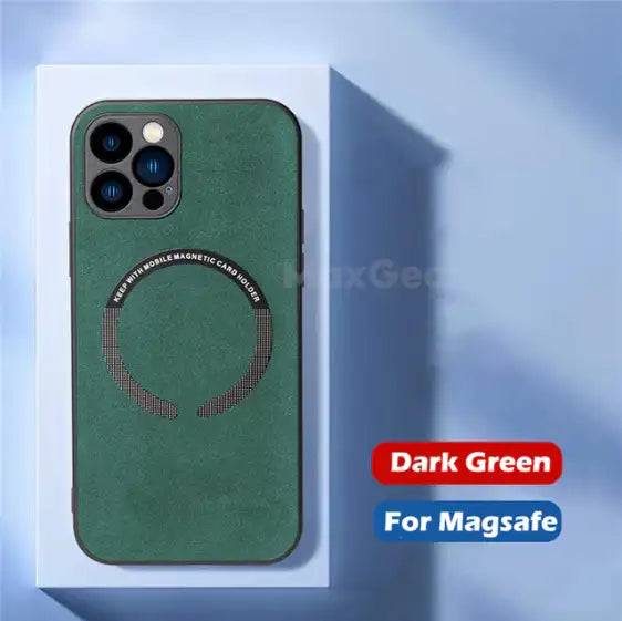 Schutzhülle in Leder für iPhone (Magsafe)