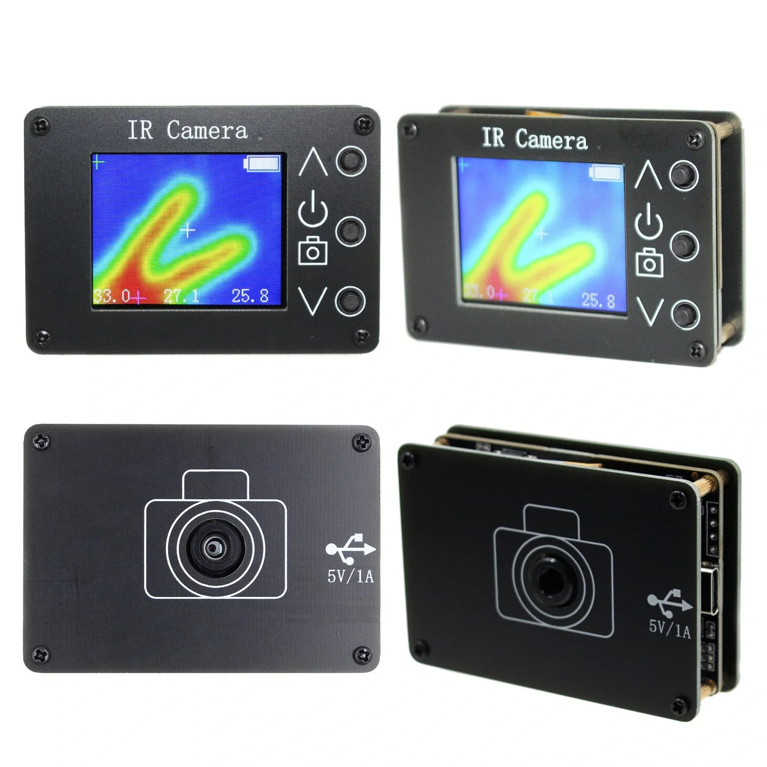 Infrarot-Wärmebildkamera mit 24x32 Pixel-Sensor, 2,0 LCD, 240x320 Auflösung, -40℃ bis 300℃ Bereich
