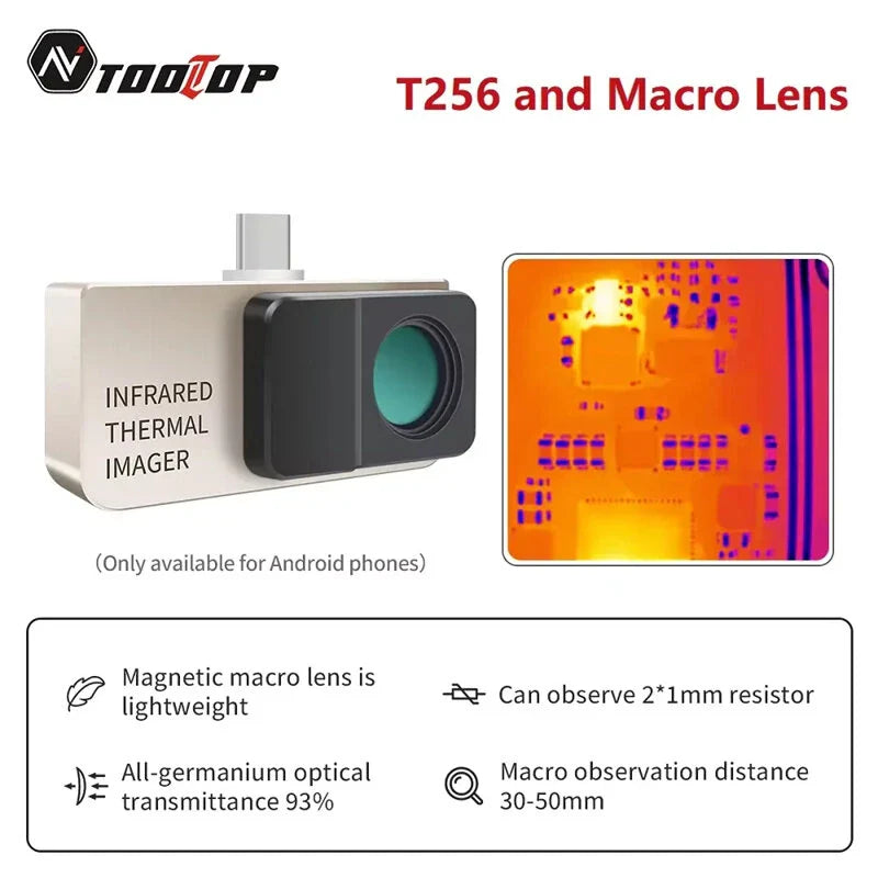 AV TOOLTOP T256 Tragbares Wärmebildgerät 256x192 | 25Hz | -15℃ bis 600℃ | IP54