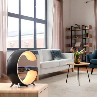 4-in-1 Smart Alarm Clock | Stimmungslicht | Bluetooth-Lautsprecher | Drahtloses Ladegerät