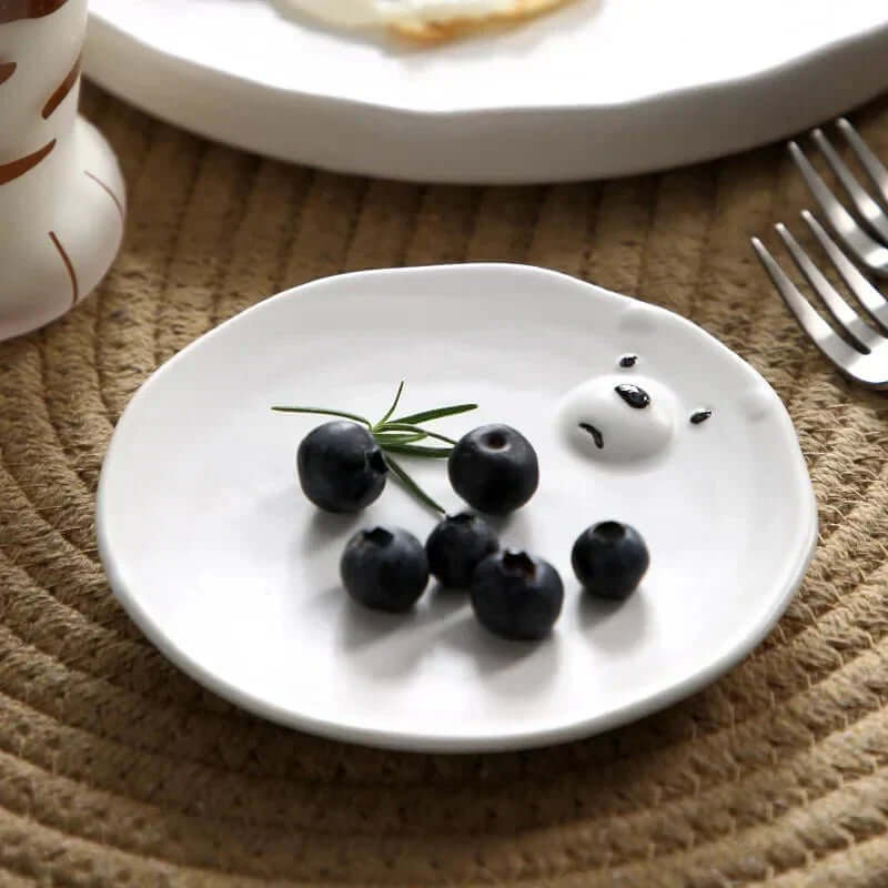 Niedliches Eisbär Keramik Geschirrset 4-tlg.