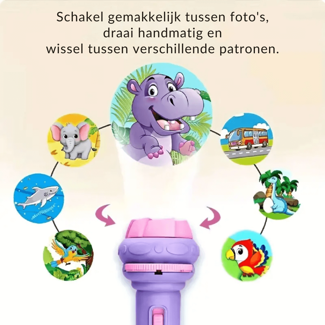 Projektor Taschenlampe für Kinder - 32 Dias