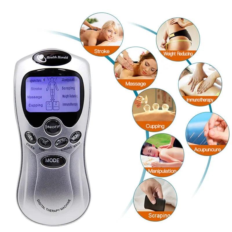 Elektrisches Tens-Gerät Puls-Massager Muskelstimulator Therapie Schmerztherapie Digitale Massage Elektrische Meridian Körpermassage