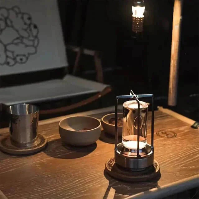 LumiCrystal Kristallen Tischlampeb - Edelstahl & Touch-Bedienung