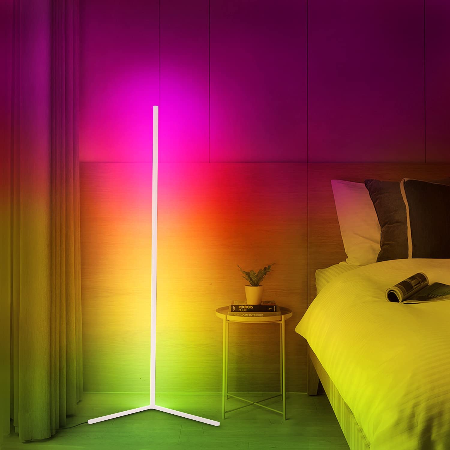 LED Design Ecklampe - Fernbedienung | RGB & Weiß