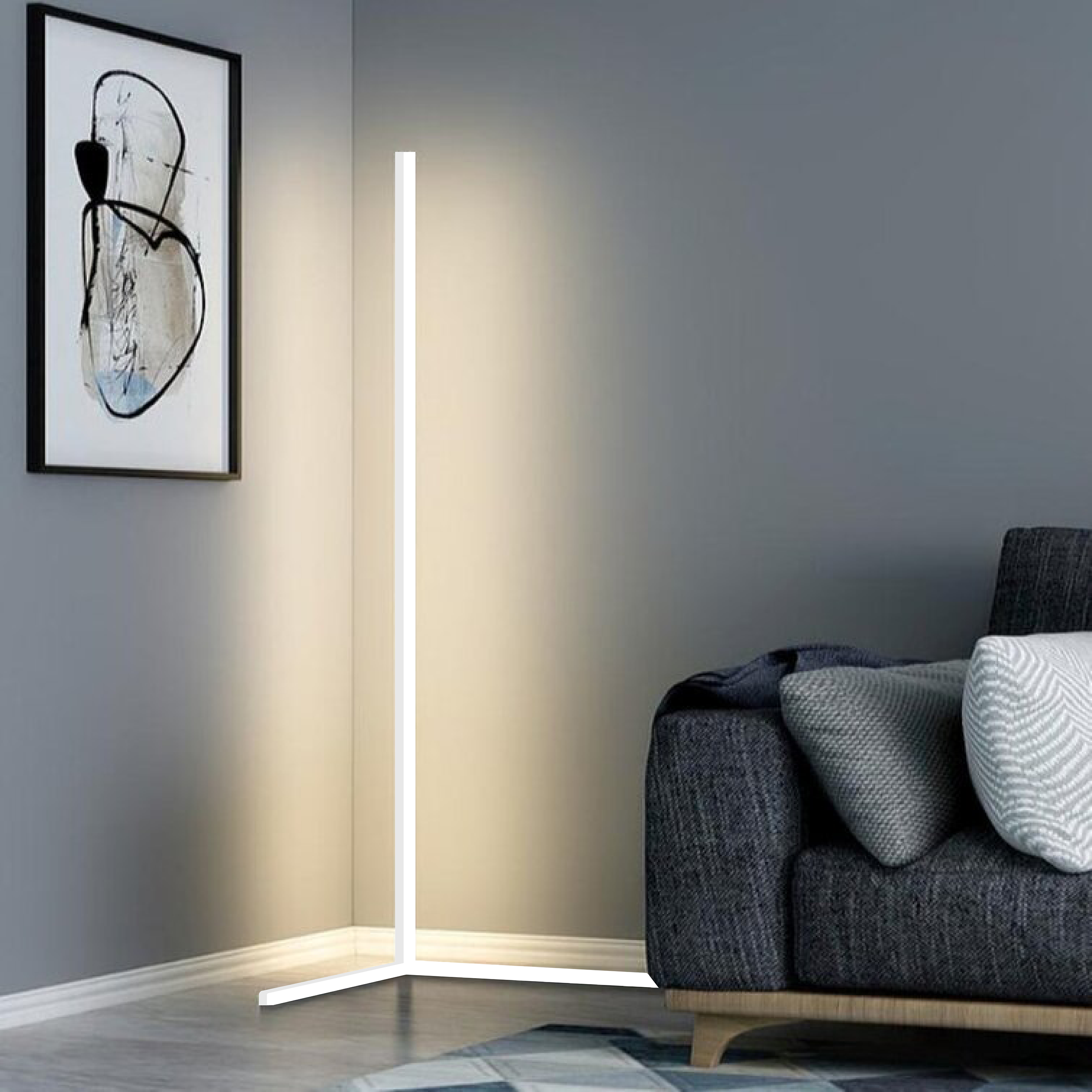 LED Design Ecklampe - Fernbedienung | RGB & Weiß