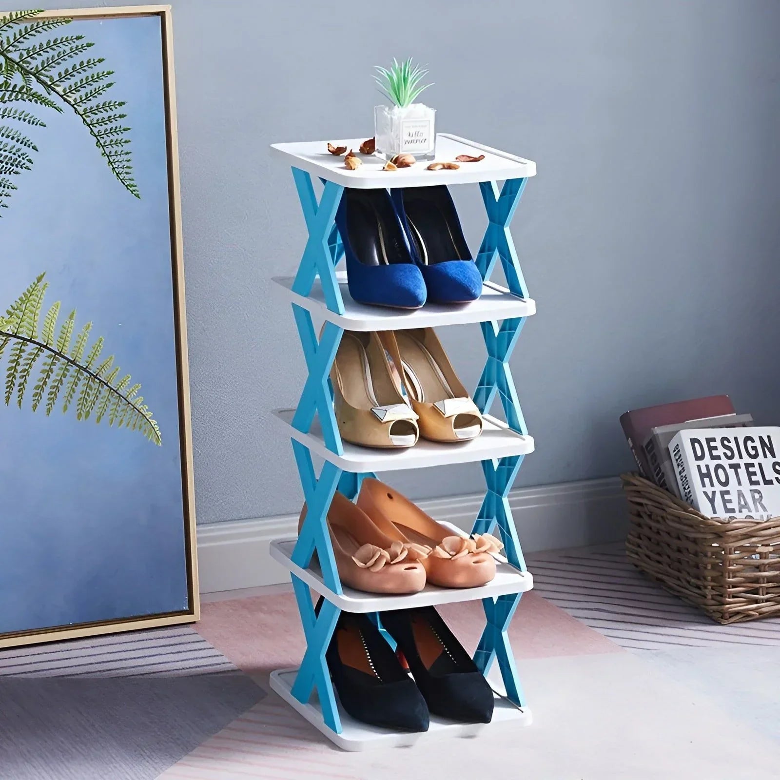 Faltbares Schuhregal - Platzsparend & Multifunktional