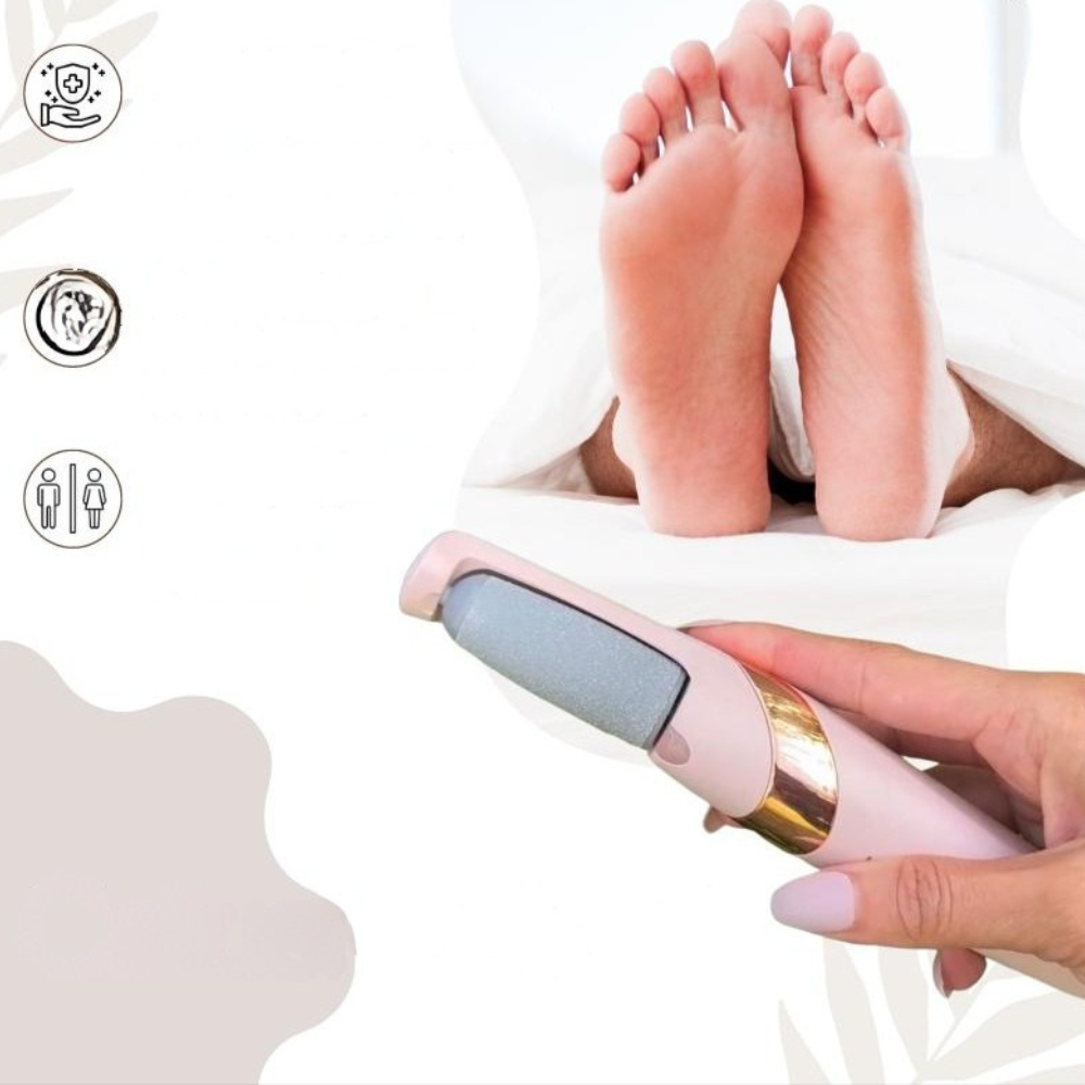 Elektrischer Hornhautentferner | LED-Licht | Wasserdicht