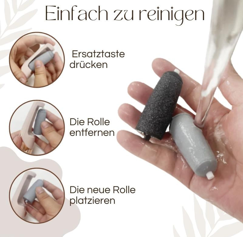 Elektrischer Hornhautentferner | LED-Licht | Wasserdicht