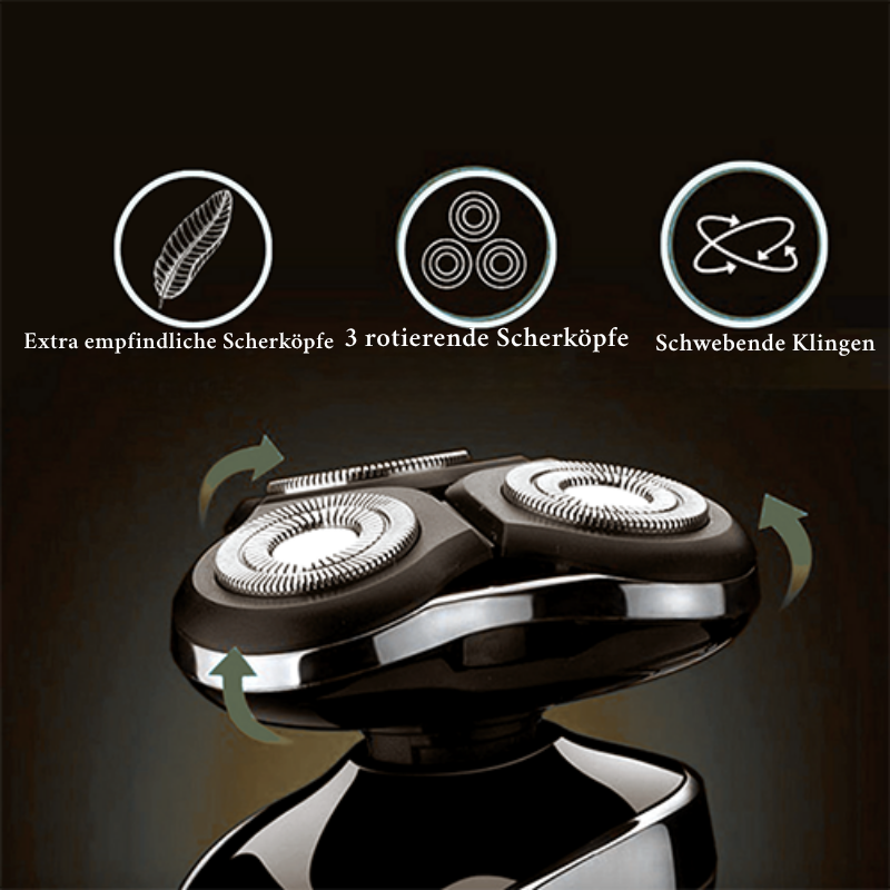 Rasierer | Elektrisch & Wasserdicht für Nass- und Trockenrasur