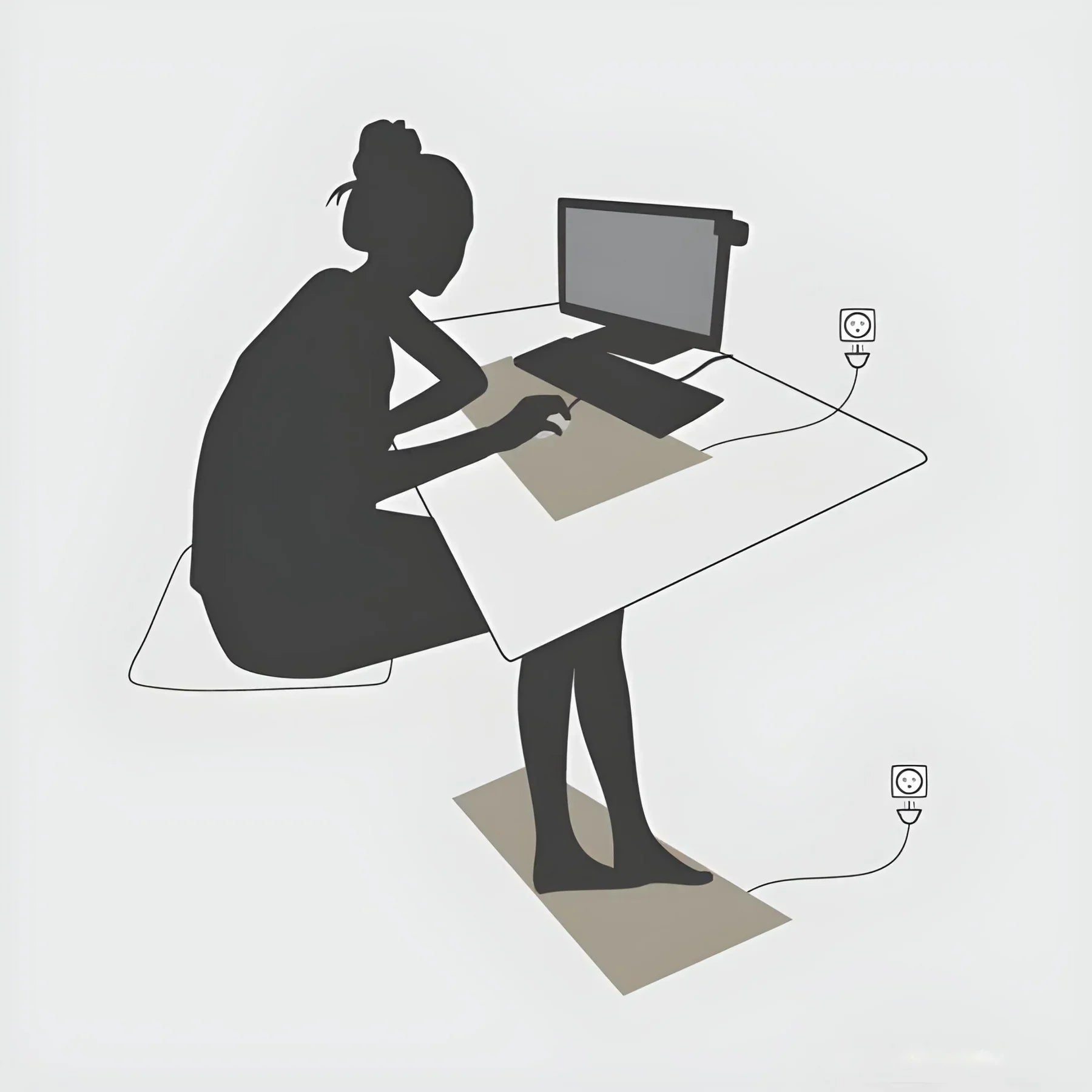 Erdungsmatte Carbonleder - Schutz vor Elektrosmog | Wohlbefinden