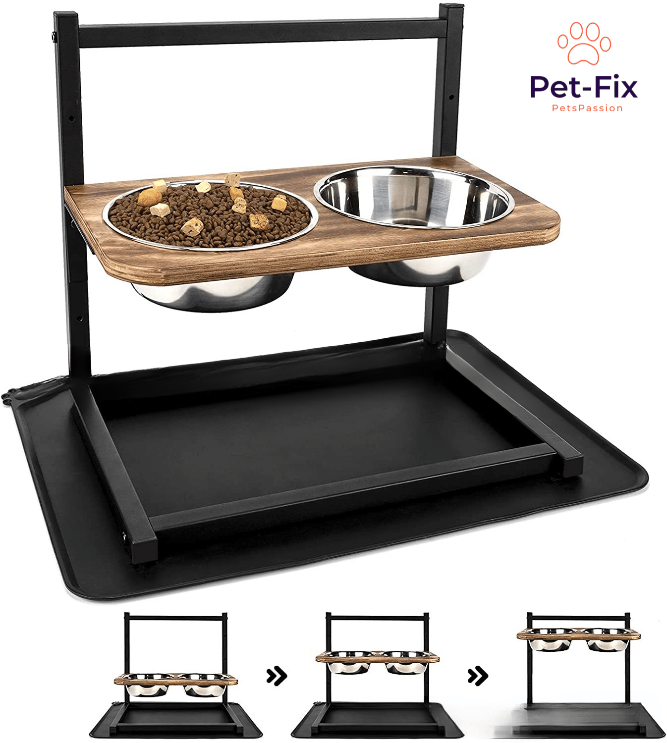 Premium Erhöhte Hunde-Futterstation - SnackHaven - Stilvoll & Funktional