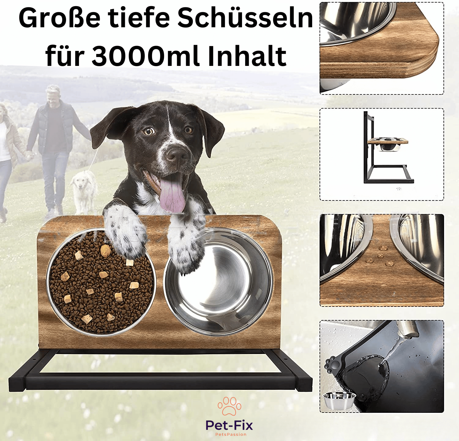Premium Erhöhte Hunde-Futterstation - SnackHaven - Stilvoll & Funktional
