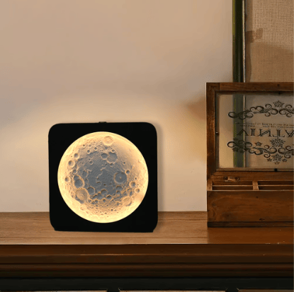 Zelara - 3D-gedruckte Mondlampe mit Smart-Touch und stufenloser Dimmfunktion Nachtlicht