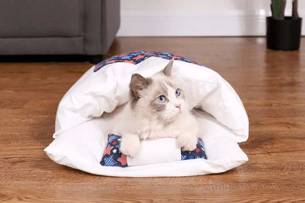 Kuscheliger Katzenschlafsack für wohlige Nächte